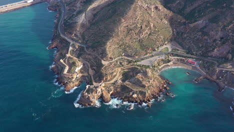 Festung-Ergänzende-Santa-Ana-Batterie-Luftaufnahme-Küste-Der-Bucht-Von-Cartagena
